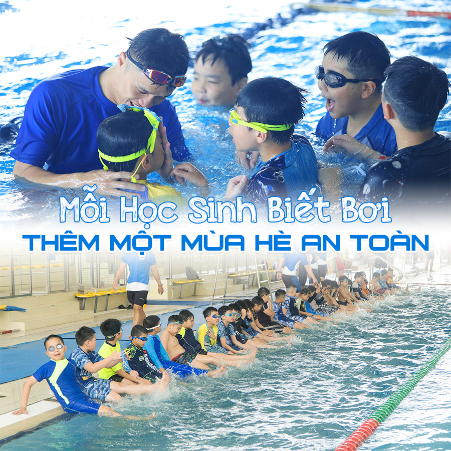 Vì sao phụ huynh nên cho con tham gia chương trình Học Bơi Phổ Cập