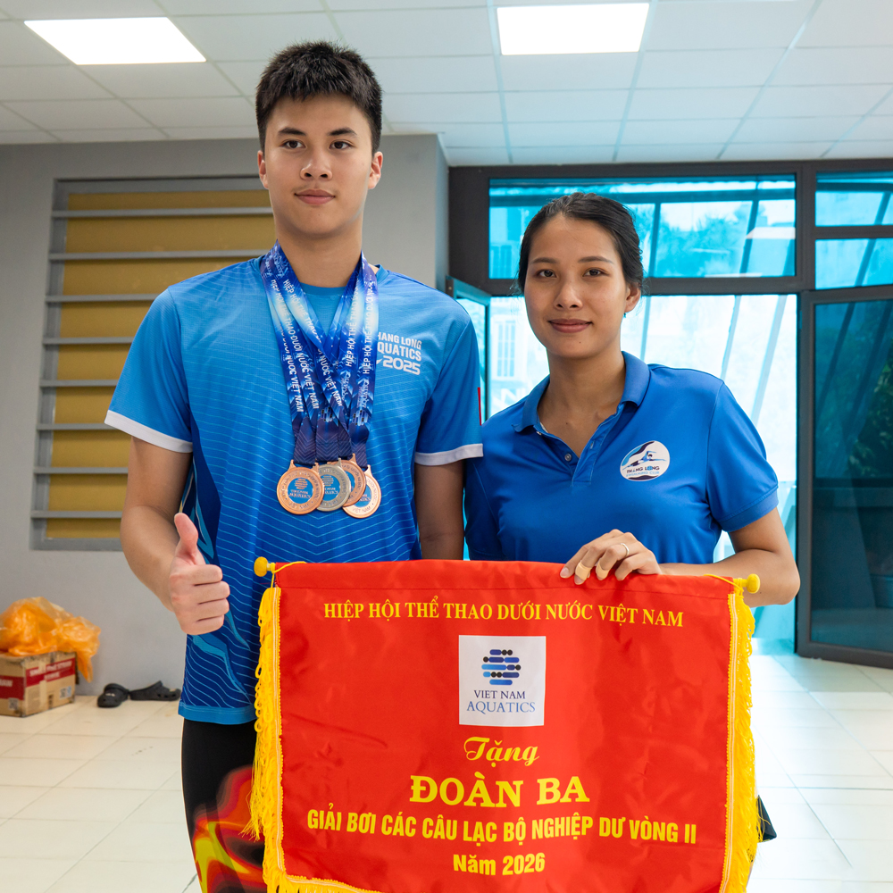 CLB BƠI THĂNG LONG XUẤT SẮC GIÀNH HẠNG 3 TOÀN ĐOÀN TẠI GIẢI CÁC CLB BƠI KHÔNG CHUYÊN TOÀN QUỐC 2026